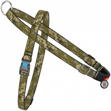 Шлей для собак WAUDOG Nylon с QR-паспортом "Милитари" M (327-4026) (309372)