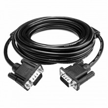 Кабель VGA-5.0BK 5 м черный (с двумя ферритовыми кольцами) (257472)