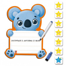 Магнитная доска "Коала" с маркером Vladi Toys VT3601-23 (укр.)