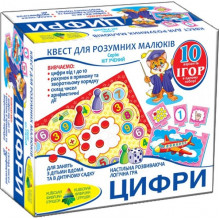 Детская настольная игра-квест  "Цифры" 84405, 10 игр в 1