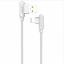 Шнур для зарядки Iphone USB GOLF GC-45 кабель 2,4A Белый (201872)