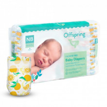 Подгузники Offspring Tangy Orange размер NB до 4 кг 56 шт (DP-OI-FAT-NB56P-TGYORN) (315872)