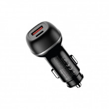 Зарядное устройство ColorWay USB-C PD45W + USB QC3.0 car adapter (CW-CHA067PD-BK) (344872)
