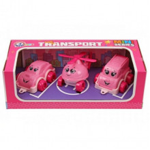 Детский игрушечный набор "Транспорт Мини" 8003TXK в наборе 3 штуки