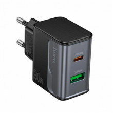 Зарядное устройство от сети HOCO CS71A PD20W 1Type-C/1USB Черный (344082)