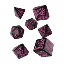 Набор кубиков для настольных игр Q-Workshop Call of Cthulhu 7th Edition Black magenta Dice Set (SCTR3P) (269182)