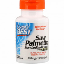 Травы Doctor's Best Со Пальметто, Экстракт, Saw Palmetto,  320 мг, 60 капсул (DRB-00082) (305182)