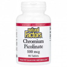 Витаминно-минеральный комплекс Natural Factors Хром Пиколинат, 500 мкг, Chromium Picolinate, 90 таблеток (NFS-01637) (309182)