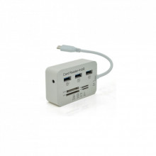 Концентратор Voltronic USB-C 3xUSB 3.0 + Card Reader 0.2m white (YT-TCA3H3+CR-W) (321182)