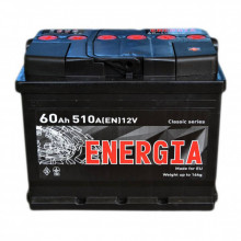 Аккумулятор автомобильный ENERGIA 60Ah Ев (-/+) (510EN) (22386) (342182)