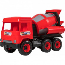Спецтехника Tigres Авто "Middle truck" бетоносмеситель (красный) в коробке (39489) (267382)