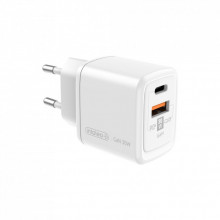 Зарядное устройство Intaleo 30W GAN USB-C PD+USB-A QC 3.0 white (1283126578274) (198482)