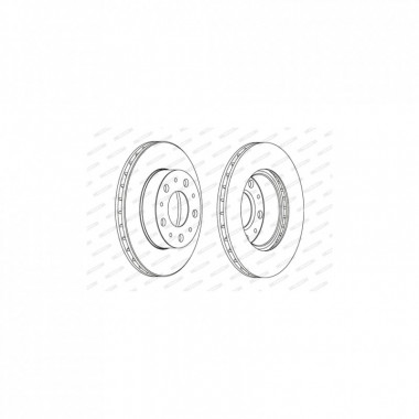 Тормозной диск FERODO DDF1171 (298582)