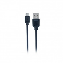 Дата кабель USB 2.0 AM to Micro 5P 1.0m 2.1A black XO (NB36-M-1-BK) (323582)