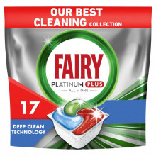 Таблетки для посудомоечных машин Fairy Platinum Plus All in One Fresh Herbal Breeze 17 шт. (8006540728772) (160682)