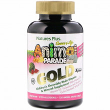 Мультивитамин Natures Plus Мультивитамины для Детей, Вкус Арбуза, Animal Parade Gold, (NAP-29938) (302782)