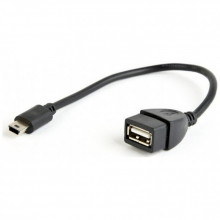 Переходник OTG USB 2.0 AF to Mini 5P 0.15m Cablexpert (A-OTG-AFBM-002) (343092)