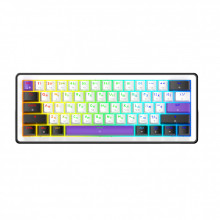 Клавиатура Hator Hellyberry HK60 Mechanical Linear RGB USB UA White/Violet (HK60) (344092)