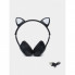Беспроводные наушники с кошачьими ушками и RGB подсветкой FM радио, micro SD Cat MZ-023 Чёрные (197192)