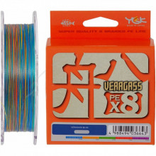 Шнур YGK Veragass Fune X8 150m Multi Color 0.6/0.128mm 14lb/5.2kg (5545.02.60) (277192)