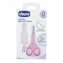 Детский маникюрный набор Chicco ножнички с колпачком розовые (05912.10) (272392) Детский маникюрный набор Chicco ножнички с колпачком розовые (05912.10) (272392)