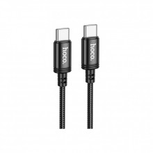 Дата кабель USB-C to USB-C 1.0m Wind 60W X89 black HOCO (6931474784384) (344492)