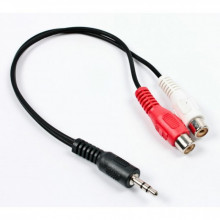 Кабель мультимедийный 3.5mm M to 2xRCA F 0.2m Cablexpert (CCA-406) (193592)