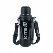 Термос Kite 1200 мл, чорний (K25-1225-1) (284692) Термос Kite 1200 мл, чорний (K25-1225-1) (284692)
