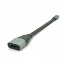 Переходник USB-C to HDMI F 0.18m black-gray Voltronic (Type-C(M)/HDMI(F)flat18cm) (319792)