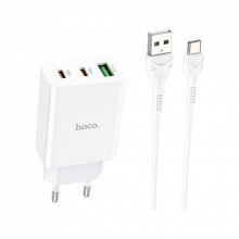 Зарядное устройство HOCO C99A charger set (Type-C) White (6931474767585) (202103)