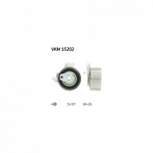 Ролик натяжителя ремня SKF VKM 15202 (309103)