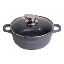 Каструля Kamille Landes Grey 2.3л з литими алюмінієвими ручками (188203)