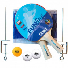 Комплект для настольного тенниса Gewo Free Time 2 Bats 3 Balls + сітка (96970000) (931305) (280203)