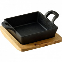 Сковорода MasterPro Foodies cook&share, 12.6x18.5 см з серверувальною дошкою (BGMP-3805-EM) (289203)