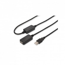 Дата кабель USB 2.0 AM/AF 20.0 m active Digitus (DA-73102) (323203)