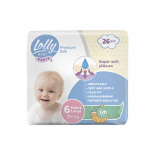 Подгузники Lolly Premium Soft Extra Large 6 (15+ кг) 26 шт (4820174981013) (345203)