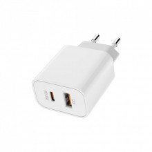 Зарядное устройство ColorWay PD Port PPS USB (Type-C PD + USB QC3.0) (30W) (CW-CHS037PD-WT) (198403)