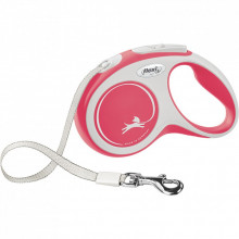 Поводок для собак Flexi New Comfort S лента 5 м (красный) (4000498043523) (310503)