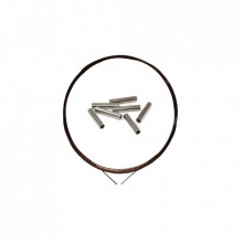 Поводковый материал Ukrspin Orange Spinning сталь AFW 1х19 набор 8.1кг(18lb)/0.25мм 2м + (1590.03.73) (202703)