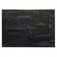 Гравюра А4 "Джип" ГрА4-14с эконом вариант в пакете 29,7х21 см