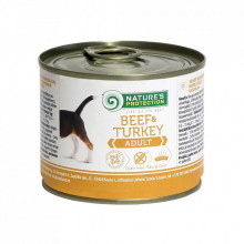 Консервы для собак Nature's Protection Adult Beef&Turkey 200 г (KIK24523) (199513)