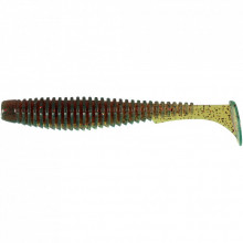 Силикон рыболовный FishUP U-Shad 3.5" 019 - Motor Oil/Red (8шт/уп) (1864.13.96) (282513)