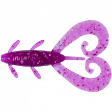 Силикон рыболовный Reins G-Tail Twin 3" 428 Purple Dynamite (8 шт/уп.) (1552.10.12) (283513)