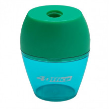 Точилка для карандашей "Бочонок" 4-345(Green) с контейнером