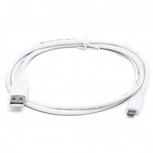 Дата кабель USB 2.0 AM to Micro 5P 0.6m Pro white REAL-EL (EL123500022) (260713)