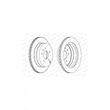 Тормозной диск FERODO DDF1660C (298713)