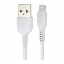 Дата кабель USB 2.0 AM to Lightning 1.0m 2.4A PVC X13 white HOCO (6957531061151) (322713)