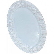 Блюдо керамічне "Морський Бриз" овал, 39.7х27.1х2.5см, блакитне (183813)