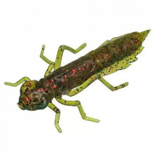 Силикон рыболовный FishUP Dragonfly 1.2" 019 - Motor Oil/Red (10шт/уп) (1864.14.67) (281913)