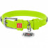 Ошейник для животных WAUDOG Glamour с QR-паспортом "Стразы" XS Ш 9 мм Д 19-25 см салатовый (33075) (309913)